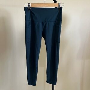 Yogalicious Teal High-Waist Pocket Leggings
